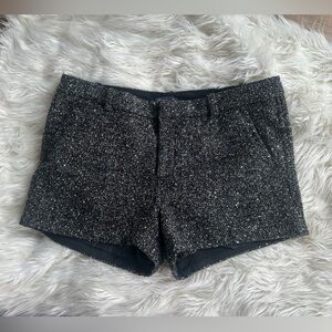 Gap Black and Gray Tweed Shorts. Size 10
